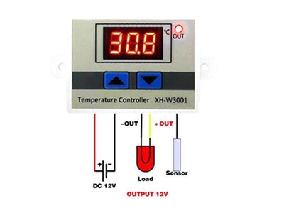 BDD XH-W3001 TEMP CONTR 10A 12V - Sensors -