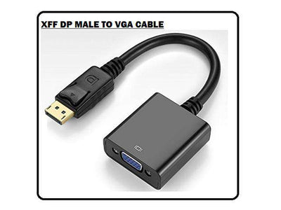 XFF DP MALE TO VGA CABLE - HDMI / VGA / AV Converters -