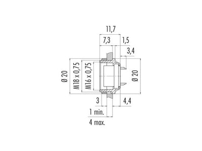 09 - 0340 - 80 - 16 - Circular Connectors -