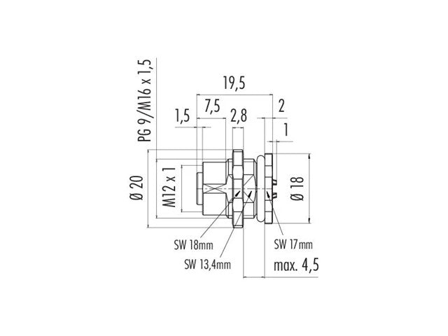 09 - 3432 - 216 - 04 - Circular Connectors -