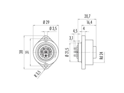 09 - 4228 - 00 - 07 - Circular Connectors - 2050000875663