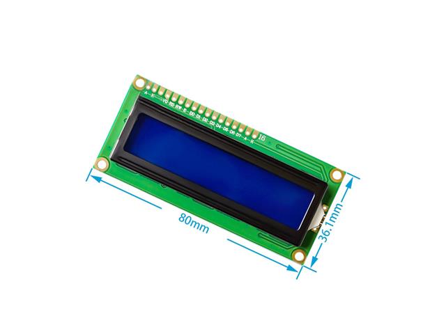 HKD 16X2 LCD BLUE BACKLIGHT