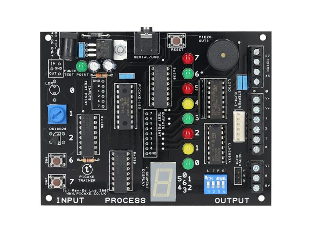 PICAXE-18X T4 TRAINER BOARD