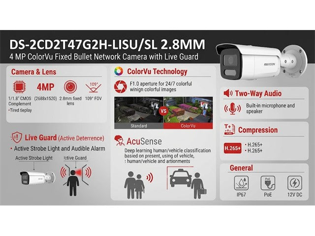 HKV DS-2CD2T47G2H-LISU/SL 2.8MM