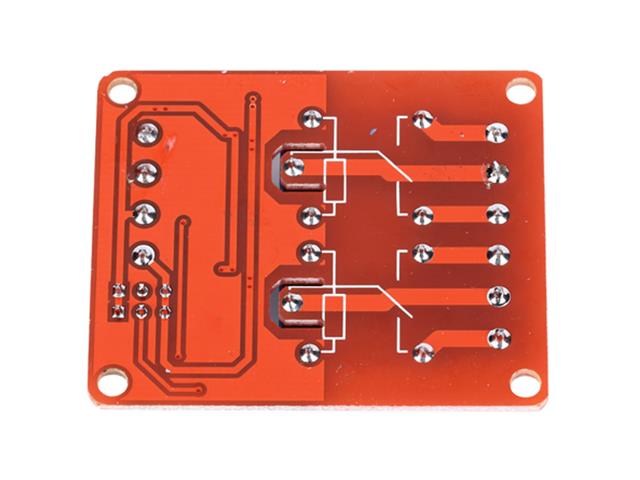 BMT RELAY BOARD 2CH 12V RED H/L