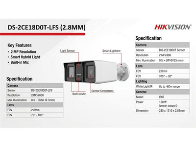 HKV DS-2CE18D0T-LFS (2.8MM)