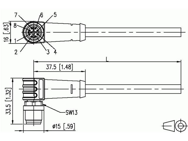 142M4D25005 - Actuator/Sensor Cable - 4251394600765