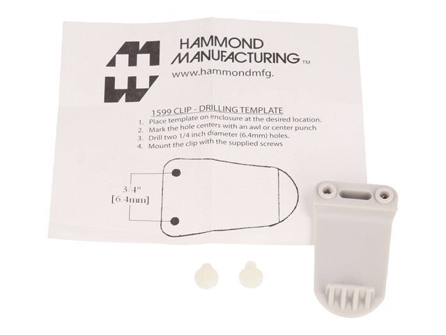 1599CLIP GREY - Enclosure Accessories - 623980560328