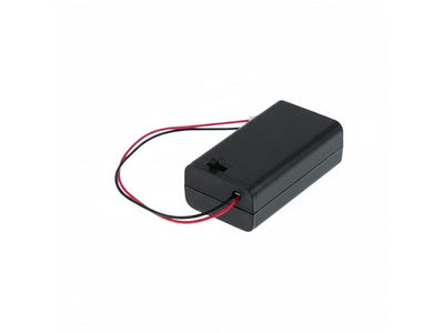 2XAA BATTERY HOLDER WITH SWITCH