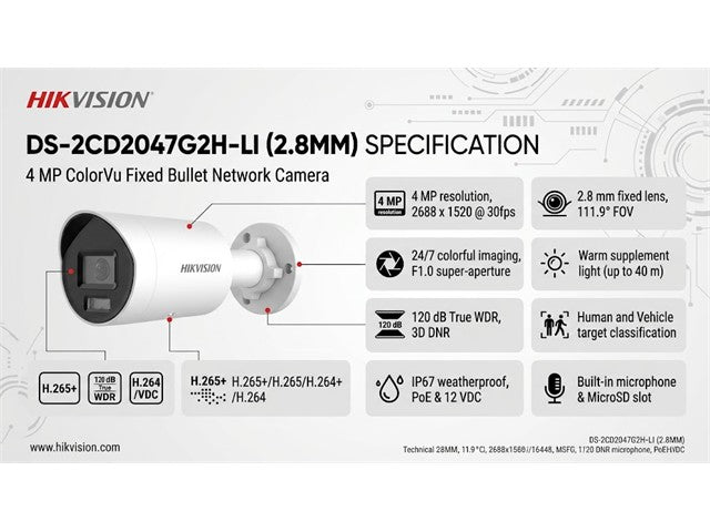 HKV DS-2CD2047G2H-LI (2.8MM)