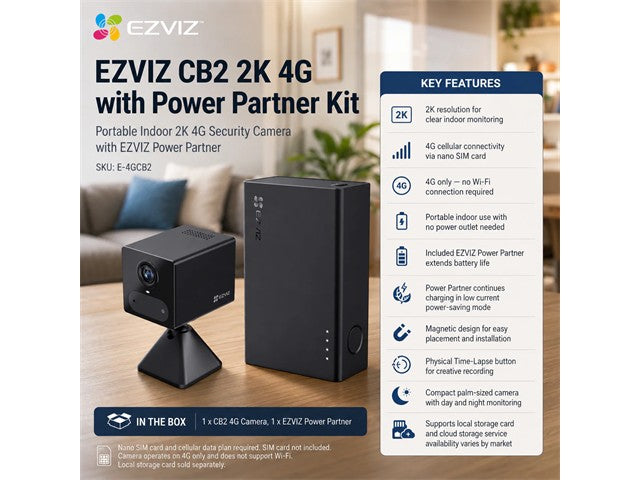 EZVIZ CS-CB2/PB-R105-BK