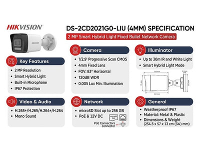 HKV DS-2CD2021G0-LIU (4MM)