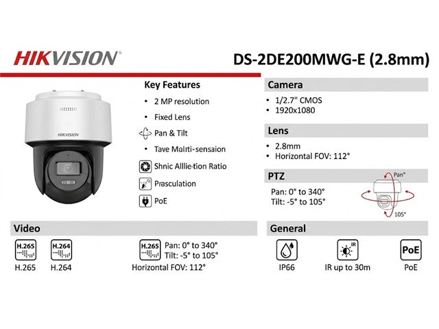 HKV DS-2DE2C200MWG-E (2.8MM)