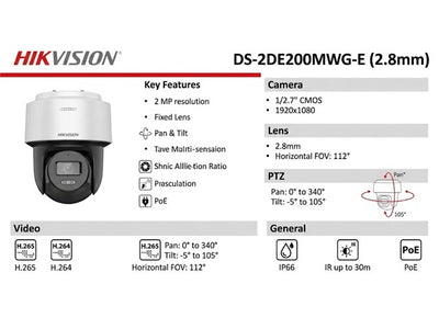 HKV DS-2DE2C200MWG-E (2.8MM)