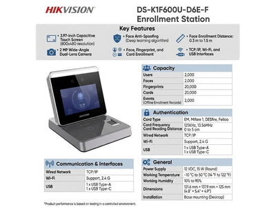 HKV DS-K1F600U-D6E-F