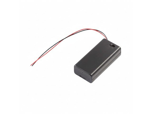 2XAA BATTERY HOLDER WITH SWITCH - Battery Accessories - 