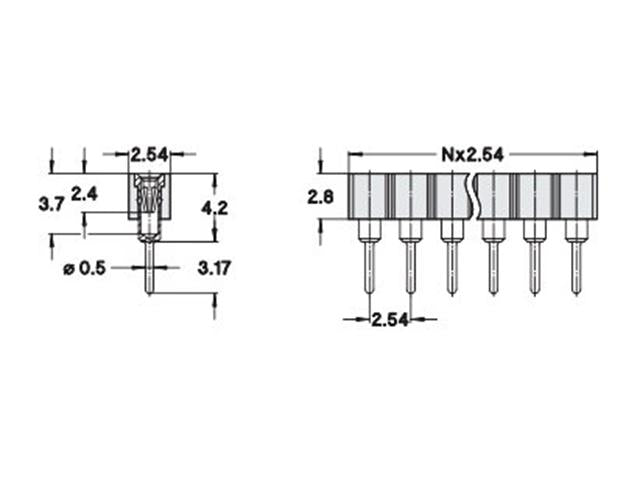 310 - 87 - 120 - 41 - 001 - PCB Connectors - No