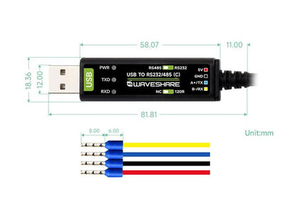 WVS USB-RS232/485 CABLE-FT232RNL