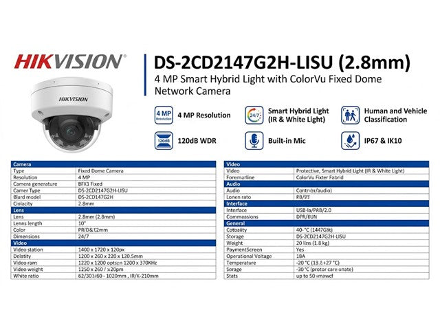 HKV DS-2CD2147G2H-LISU (2.8MM)