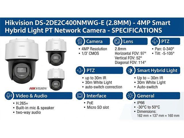HKV DS-2DE2C400MWG-E (2.8MM)