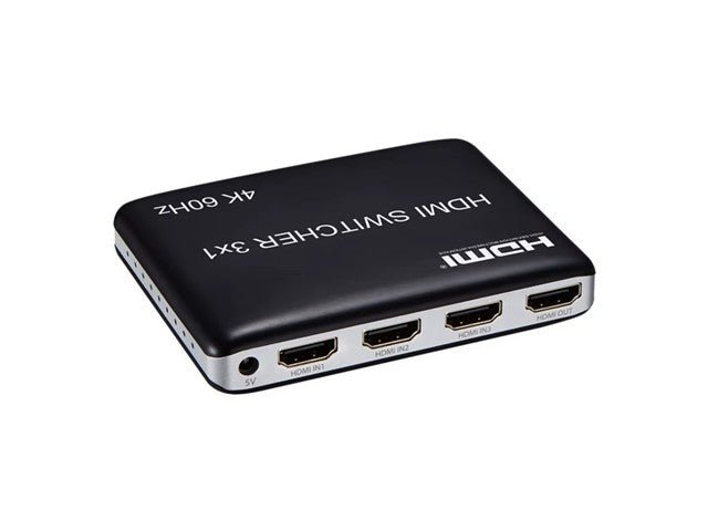 3WAY HDMI SELECT SWITCH 4KPST 3D - Network Hubs & Switches -