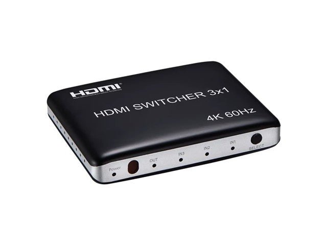 3WAY HDMI SELECT SWITCH 4KPST 3D - Network Hubs & Switches -