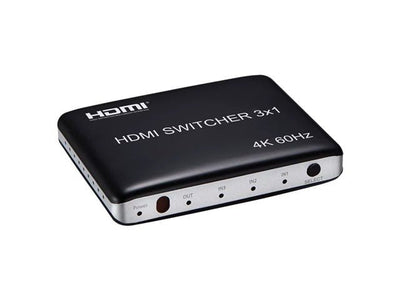 3WAY HDMI SELECT SWITCH 4KPST 3D - Network Hubs & Switches -