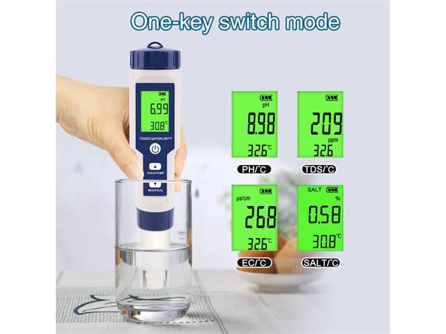 NF-5 IN 1 WATER QUALITY TESTER