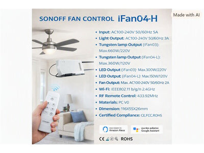 SONOFF FAN CONTROL IFAN04-H