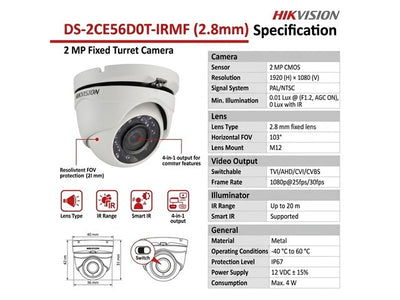 HKV DS-2CE56D0T-IRMF (2.8MM)