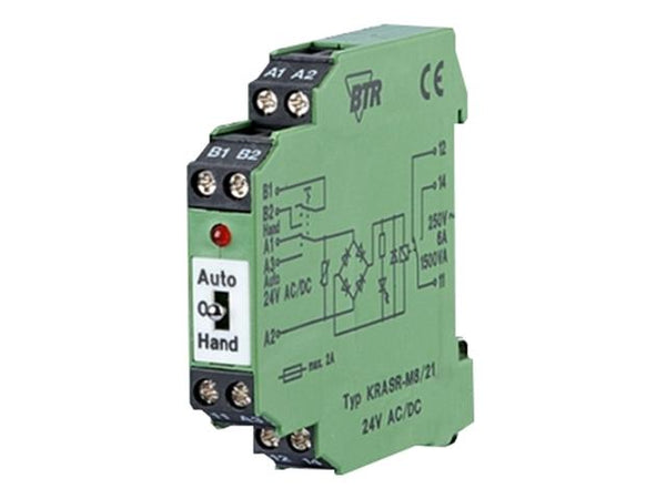 Relè BTR Blumberg KRA-SR-M8/21 24V AC/DC - Contattore Con Morsetti A Vite E 1 Commutatore