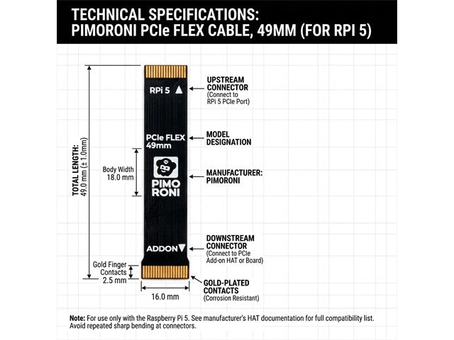 PCIE FLEX CABLE 49MM