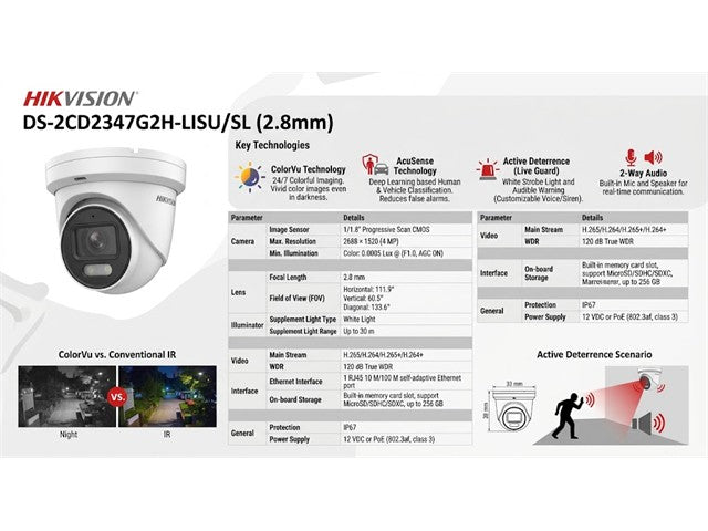 HKV DS-2CD2347G2H-LISU/SL 2.8MM