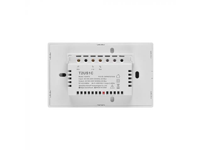 SONOFF T2 WIF+RF TOUCH US 1W SWH