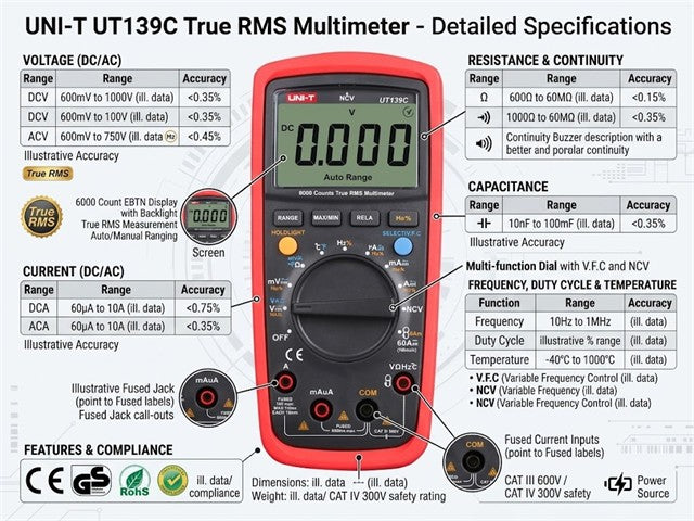 UNI-T UT139C
