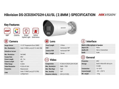 HKV DS-2CD2047G2H-LIU/SL (2.8MM)