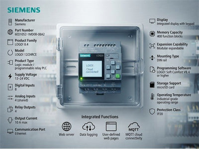6ED1052-1MD08-0BA2 - Industrial Automation - 4034106034474