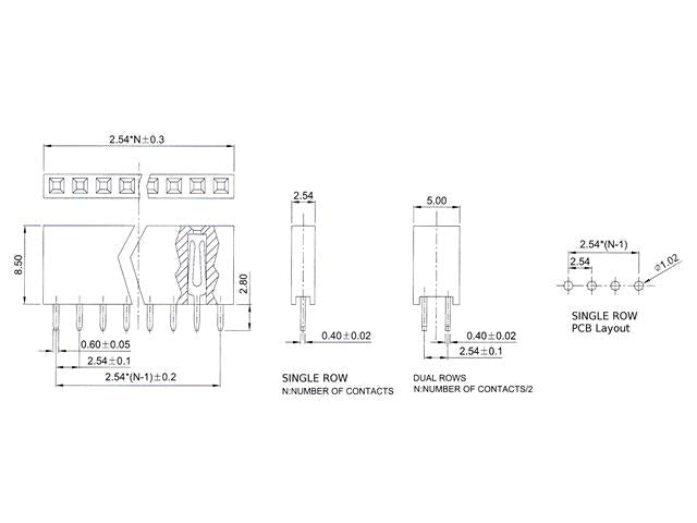 705080 - PCB Connectors -