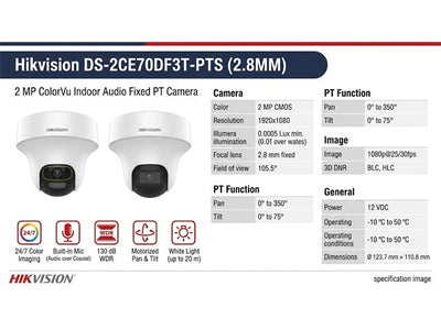 HKV DS-2CE70DF3T-PTS (2.8MM)