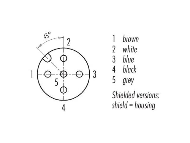 77-3530-0000-50705-0500 - Actuator/Sensor Cable -