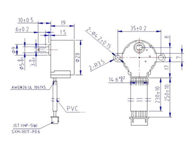 BMT STEPPER 5V +ULN2003 BOARD