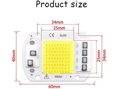 HKD 220VAC LED  WARM WHITE 50W