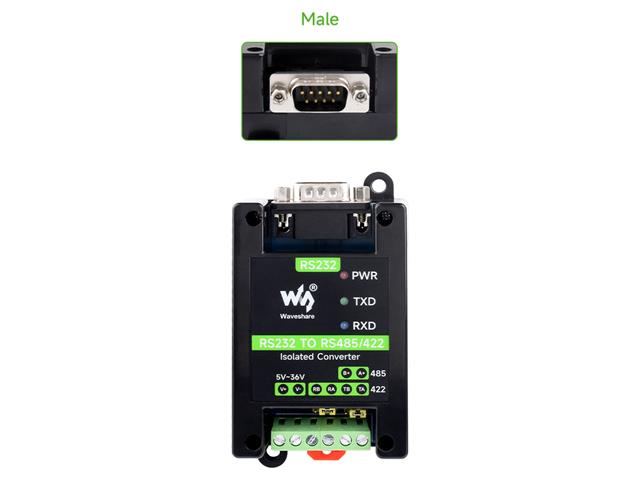 WVS RS-232/M TO RS422/RS485 CONV