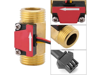 BDD G1/2IN WATER FLOW SENS BRASS