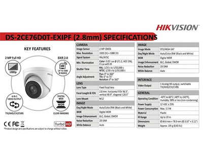 HKV DS-2CE76D0T-EXIPF (2,8MM)