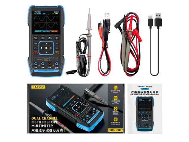 FNIRSI DSO2C23T DUAL CH 10MHZ