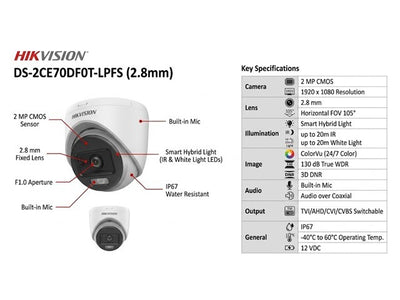 HKV DS-2CE70DF0T-LPFS (2,8MM)