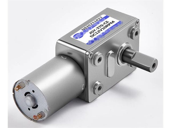 BDD WORM GEAR MOTOR 12V 23RPM - Communica [Part No: BDD WORM GEAR