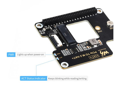 WVS PCIE-M.2 HAT-RASPB PI 5