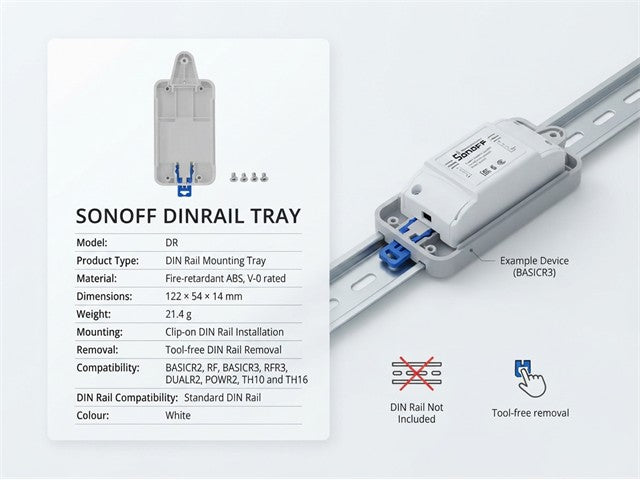SONOFF DINRAIL TRAY